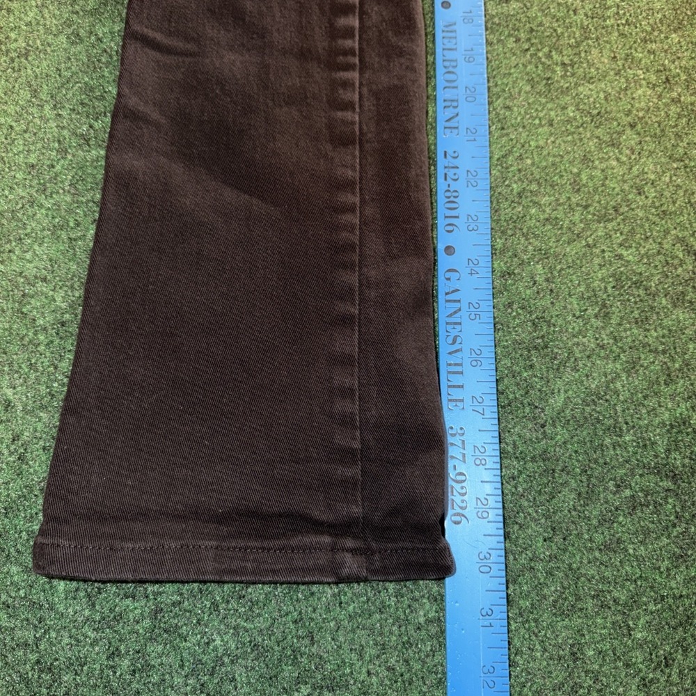 G by GUESS Womens Size 25W Dark Wash Bootcut Jeans Metallic Rose G Back Pockets - Picture 6 of 9